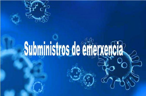 Subministros/servizos de emerxencia fronte ao coronavirus